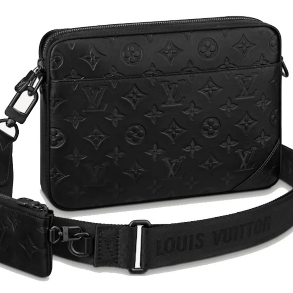 Unisex Louis Vuitton Duo Messenger All black - Picture 1 of 11
